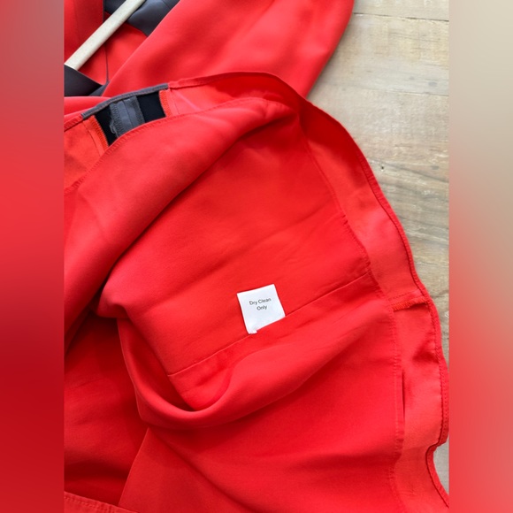 Parker 100% silk orange sleeveless short mini dress - Picture 10 of 13